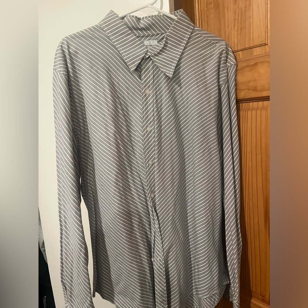 Calvin Klein Jeans Button Down Dress Shirt Size XL